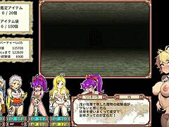Four bitches explore dungeon in dan ero game