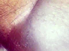 Subtly pegging the naughty husband with a strapon