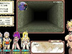 Four bitches explore dungeon in dan ero game