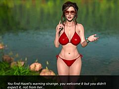 Hot! Brunette flirts in homemade erotic game. Nursing back to wild pleasure!