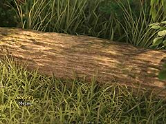 与那个放荡红发美女在梦境中穿着内衣展示剃毛湿润阴部和大屁股 😏