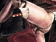 Vintage Drawings Showcase Artistic Illustrations from Past Eras. They Feature Classic Styles and Themes.