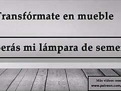 turn into furniture be my semen lamp joi