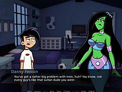 Danny Phantom Amity Park часть 21 с зеленым хэндджобом