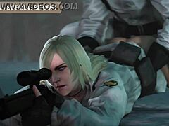 i try monster cocks in metal gear anime pussy