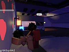 The demon fucks his hot fan in missionary, giving a creampie.