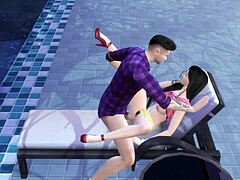 the sims 4 has some wild jv animation 😜