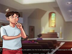 in summertime saga, the mature wife gives her husband a special treat