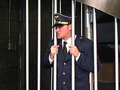 another brunette babe with fake tits got her mouth filled with dudes cum