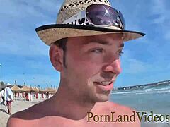 in a wild threesome, two slutty blondes with big tits take turns blowing a monster cock and using a strapon for group action