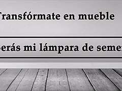 turn into furniture be my semen lamp joi