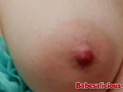 Curly redhead teen masturbates cutely.