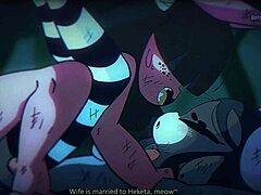 Video porno animati MIV presentano azioni hentai cartoon selvagge nell'episodio 4