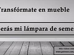 turn into furniture be my semen lamp joi