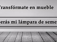 turn into furniture be my semen lamp joi