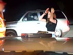 Roadside - Outdoor POV Roadside Sex with a Mechanic and Monster Cock Group Action