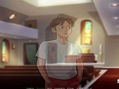 in summertime saga, the mature wife gives her husband a special treat