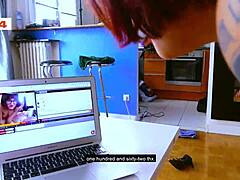 I love that filthy fuck with candy on webcam, deepthroat and facial tits.