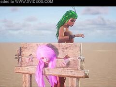 i-i meet maya the bird girl and we masturbate together