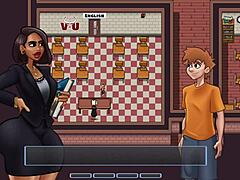 demon marks big ass teacher with monster cock?