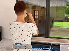 In episode 20, stacy gets creampie in wet pussy while helping hotties