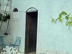 Baby Sophy in Red Lingerie, Bent Over with Big Ass