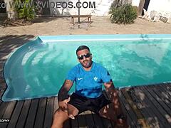 Baby Sophy in Red Lingerie, Bent Over with Big Ass