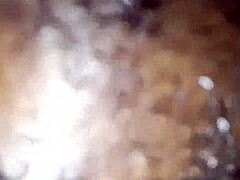 Thick Cum Fills Her Curly Black Housewife Pussy Suggestively