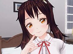 Uncensored Anime: Little Sister Teases Anal Play While Edging with Handjob Support. What’s Next?