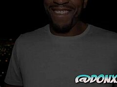 Adora and Remi eagerly share Don Prince's massive black cock in a threesome