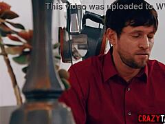 Sexy Milf Nanny Riley Jacobs Stuck and Fucked During House Cleaning