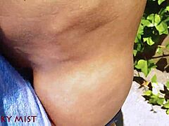 i cum in my stepsister's panties in the garden