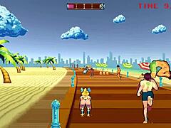 Roller babe endures intense outdoor bdsm with muscular guys