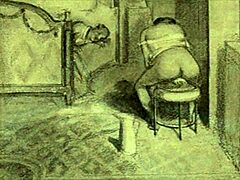 vintage anime hentai illustration with erotic retro cartoon style 😍