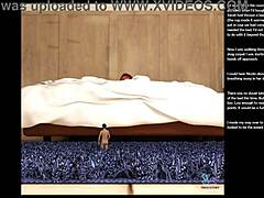 Small gesture episode in 3d cartoon comics