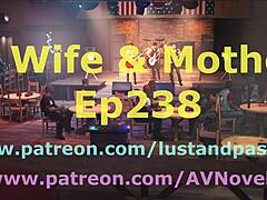 A wife explores her stepmother role in amateur homemade scene