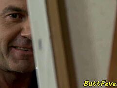 Spex babe gets passionate anal creampie in missionary