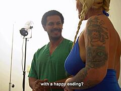 kerly hot needs to de-stress and fucks huge black masseur