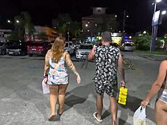 African Beauty Begs For Ass In Public On Big Beach