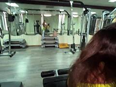 Trainer offers new exercises and fucks Katty right in the gym! 💪😏