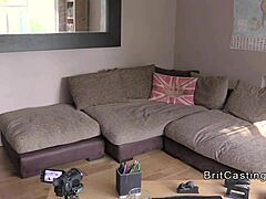 Perfect Ass Blonde Fucks in Casting Office Sofa