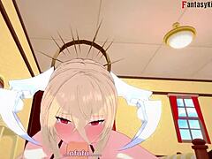 implacable blowjob in azur lane fantasy unfolds in wild 3d hentai