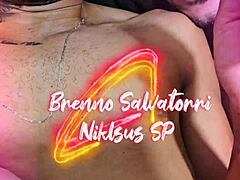 Yummy Kara enjoys outdoor fingering with toys