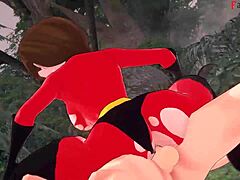 Elastigirl gets fucked hard on a secret mission in this full movie