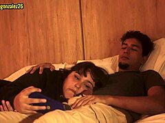 Watching Netflix with my stepsister, but I couldn't resist putting my cock in her mouth almost getting caught?