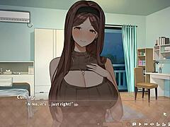 Summer Clover Harem Hentai Game Ep 8: Caught Half Naked with Huge Boner