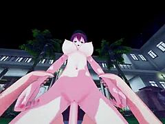 Three cartoon anime hentai scenes