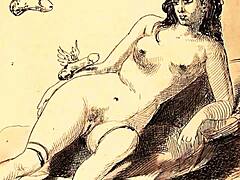 these vintage erotic drawings are so hot