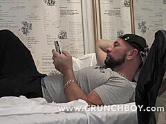 muscle bottom fucked bareback in jockstrap!