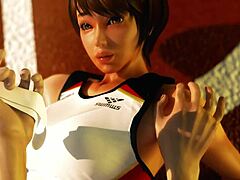 rena senpai, why are you teasing with that baton in this 3d pov anime?